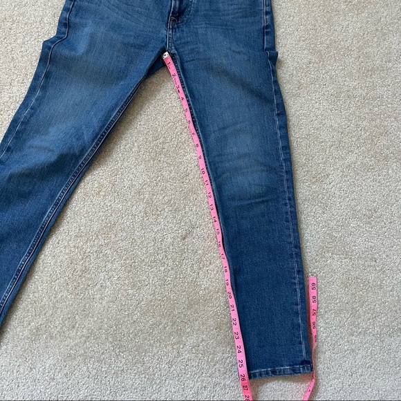 Everlane Straight Leg Jeans Womens 24 Regular Medium Wash High Rise Cotton Blend - Picture 9 of 11